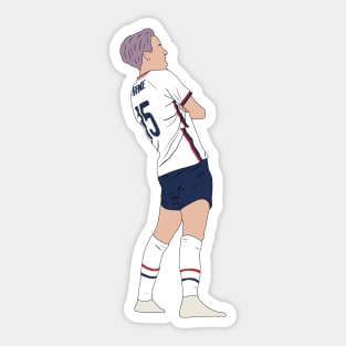 Megan Rapinoe USA Penalty Shootout Stance Tokyo Sticker